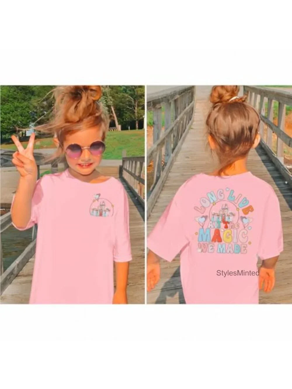 Girls Magic Kingdom Castle Tee Shirt Long Live All The Magic We Made